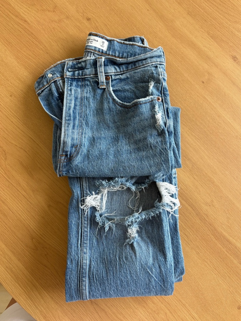 Abercrombie ultra high rise 90s straight jeans